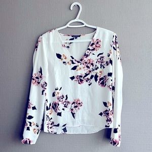 Womens Dynamite Floral Dress Shirt